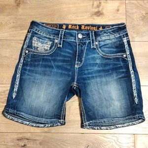 Woman's Rock Revival jean shorts size 28 "Dolly"